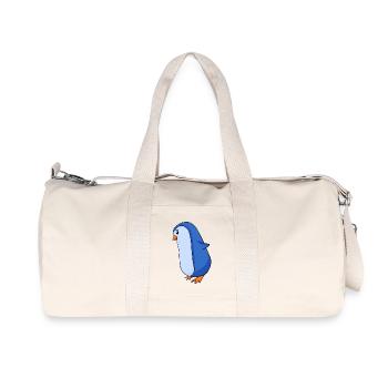 Penguin - Recycled Canvas Sports Bag by Stanley/Stella - natural - Front
