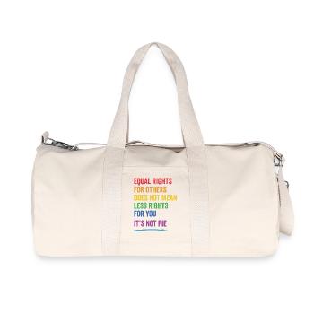 LGBT - Equal Rights For Others - Recycled Canvas Sports Bag by Stanley/Stella - natural - Front