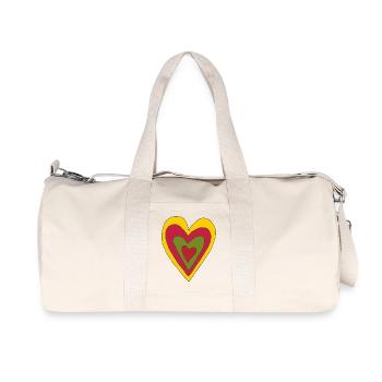 4 hearts in one - Recycled Canvas Sports Bag by Stanley/Stella - natural - Front