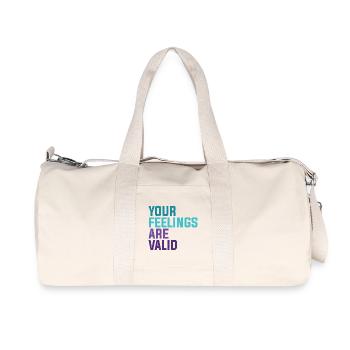 Vos sentiments sont valides - Sac de sport en toile recyclée Stanley/Stella - blanc naturel - Devant
