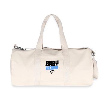 Grossesse Bébé enceinte 2023 Jeune fils - Sac de sport en toile recyclée Stanley/Stella - blanc naturel - Devant