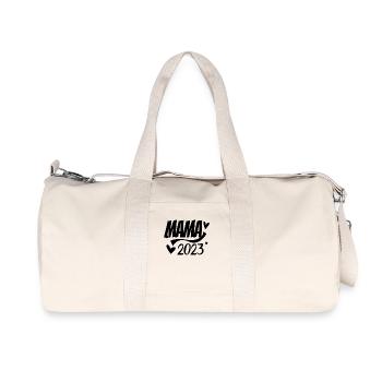 Mama 2023 Mutter - Recycelte Canvas-Sporttasche von Stanley/Stella - Naturweiß - Vorne