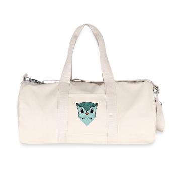Eule - Recycelte Canvas-Sporttasche von Stanley/Stella - Naturweiß - Vorne