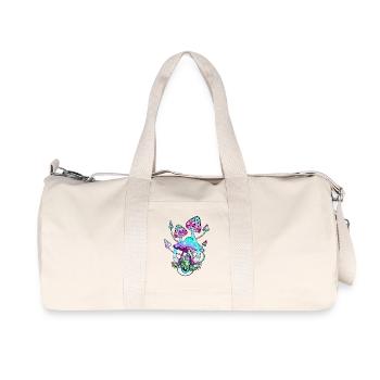 Magic Mushroom Mushroom Mushroom Eye Art - Recycled Canvas Sports Bag by Stanley/Stella - natural - Front