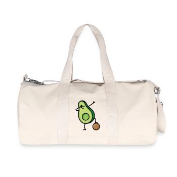 Dabbing Avocado Fußball Fußballspieler Keto Diët - Recycelte Canvas-Sporttasche von Stanley/Stella - Naturweiß - Vorne