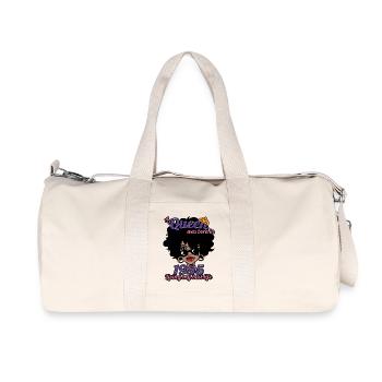Une reine est née en 1985 - anniversaire de 37 ans - Sac de sport en toile recyclée Stanley/Stella - blanc naturel - Devant