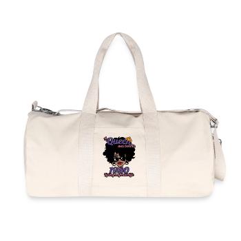Une reine est née en 1980 - anniversaire de 42 ans - Sac de sport en toile recyclée Stanley/Stella - blanc naturel - Devant