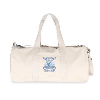 Bogenschiessen mit dem Bogen in den Händen - Recycelte Canvas-Sporttasche von Stanley/Stella - Naturweiß - Vorne