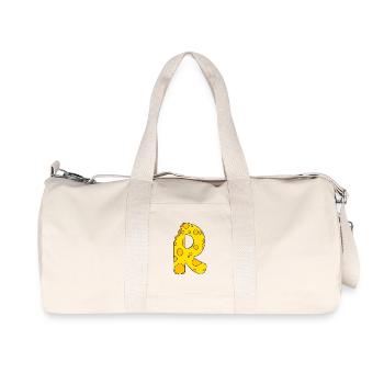 Buchstabe R - Recycelte Canvas-Sporttasche von Stanley/Stella - Naturweiß - Vorne