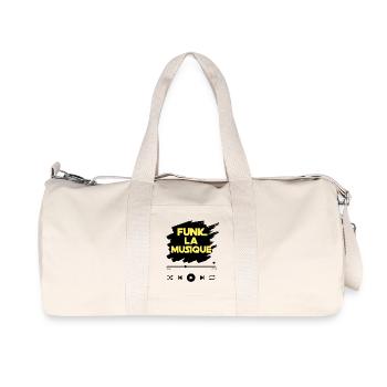 Funk la Musique - Sac de sport en toile recyclée Stanley/Stella - blanc naturel - Devant