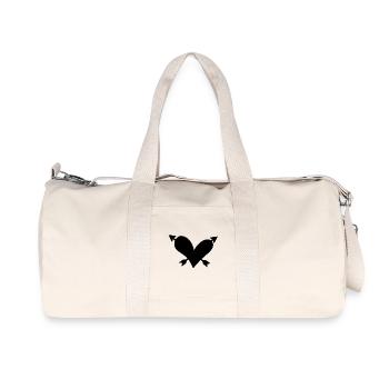 Herz Pfeil - Recycelte Canvas-Sporttasche von Stanley/Stella - Naturweiß - Vorne