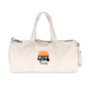 Ich bin sexy und ich verstadte es - Recycelte Canvas-Sporttasche von Stanley/Stella - Naturweiß - Vorne