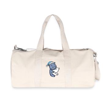 Hippo Baby - Recycled Canvas Sports Bag by Stanley/Stella - natural - Front