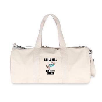Onkel - Onkel werden - Recycelte Canvas-Sporttasche von Stanley/Stella - Naturweiß - Vorne