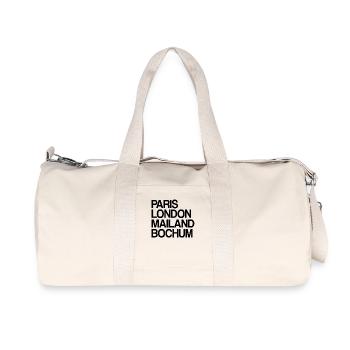 Bochum Paris London Milan Home Dear Bochumer - Recycled Canvas Sports Bag by Stanley/Stella - natural - Front