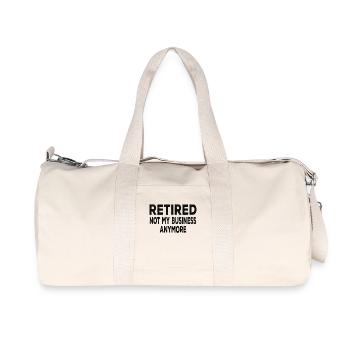 Retraité plus mes bussines - Sac de sport en toile recyclée Stanley/Stella - blanc naturel - Devant