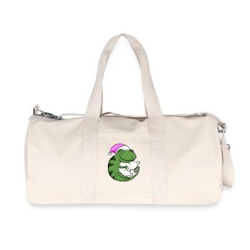 Cameeleon with pillow and sleeping cap - Recycled Canvas Sports Bag by Stanley/Stella - natural - Front