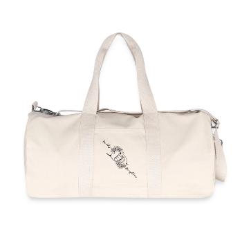 Père Fille Poing Bump Assorti, Personnalisé - Sac de sport en toile recyclée Stanley/Stella - blanc naturel - Devant