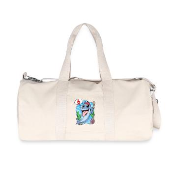 Requin Poisson Requin Pirate 6 ans Garçon - Sac de sport en toile recyclée Stanley/Stella - blanc naturel - Devant