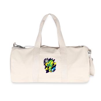 Boy 7 years old - 7th birthday gift - Recycled Canvas Sports Bag by Stanley/Stella - natural - Front