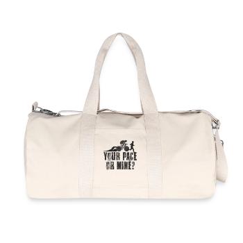Dein Tempo Oder Meins Triathlon - Recycelte Canvas-Sporttasche von Stanley/Stella - Naturweiß - Vorne