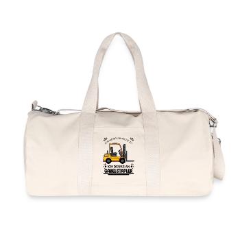 Staplerfahrer Gabelstapler Lager Logistik - Recycelte Canvas-Sporttasche von Stanley/Stella - Naturweiß - Vorne
