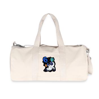 Boy 6 years old gift son astronaut motif - Recycled Canvas Sports Bag by Stanley/Stella - natural - Front