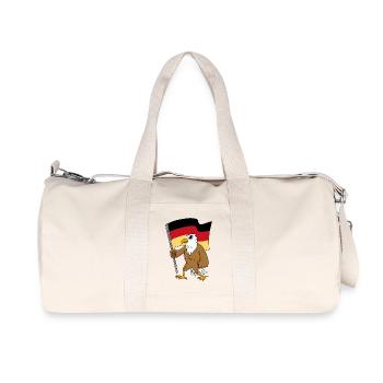 Adler Deutsche Fahne Germany - Recycled Canvas Sports Bag by Stanley/Stella - natural - Front