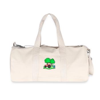 Tractor with baby cart - Recycled Canvas Sports Bag by Stanley/Stella - natural - Front
