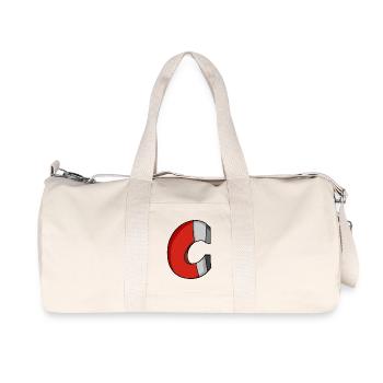 Horseshoe magnet - Recycled Canvas Sports Bag by Stanley/Stella - natural - Front