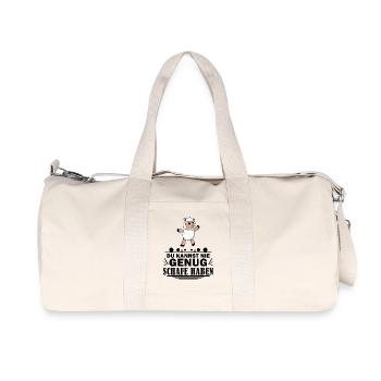 Schafe Schaf Schafzüchter Geschenk - Recycelte Canvas-Sporttasche von Stanley/Stella - Naturweiß - Vorne