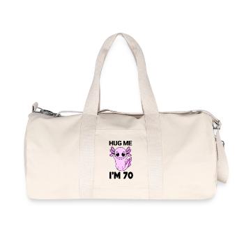 70 birthday - 70 years - hug - Recycled Canvas Sports Bag by Stanley/Stella - natural - Front