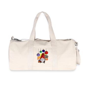 Show your Baubles - Elves Christmas Gnom - Recycled Canvas Sports Bag by Stanley/Stella - natural - Front