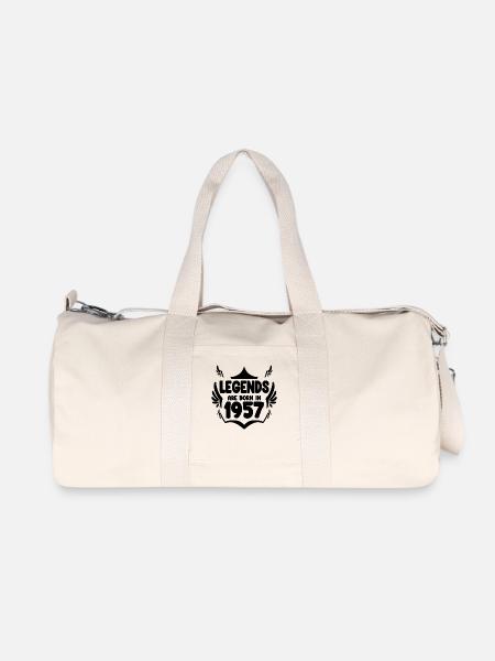 1957 - né en 1957 - année de naissance 1957 - Sac de sport en toile recyclée Stanley/Stella - blanc naturel
