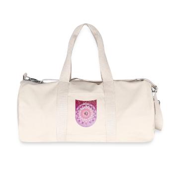 BlumenMandala Harmonie - Sonja Ariel von Staden - Recycled Canvas Sports Bag by Stanley/Stella - natural - Front