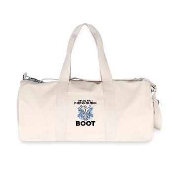 Boote Motorboot Kapitän Boot Seefahrt Geschenk - Recycelte Canvas-Sporttasche von Stanley/Stella - Naturweiß - Vorne