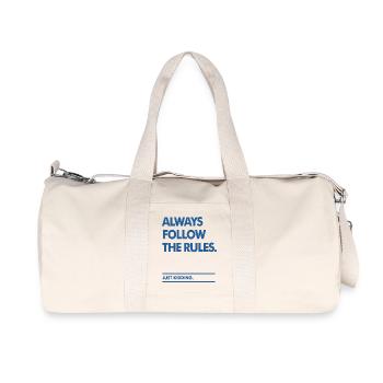 Suivez les règles - Sac de sport en toile recyclée Stanley/Stella - blanc naturel - Devant