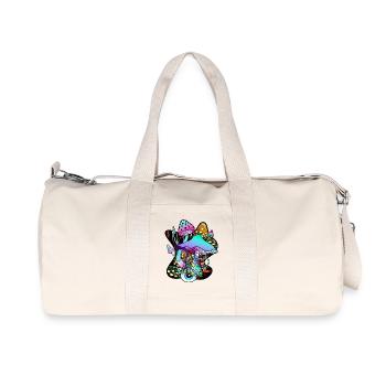 Magic Mushrooms Mushroom Mushroom Eyes GOA Landscape - Recycled Canvas Sports Bag by Stanley/Stella - natural - Front