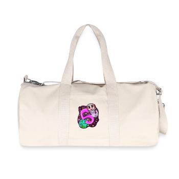 5 Birthday Axolotl - 5 years old - I am 5 - Recycled Canvas Sports Bag by Stanley/Stella - natural - Front