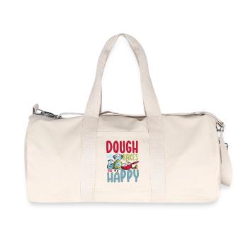Pâte ce qui vous fait cuire une boulangerie heureuse - Sac de sport en toile recyclée Stanley/Stella - blanc naturel - Devant