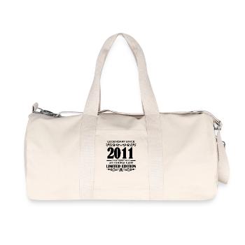 2011 - Year of construction 2011 - Vintage 2011 - Recycled Canvas Sports Bag by Stanley/Stella - natural - Front