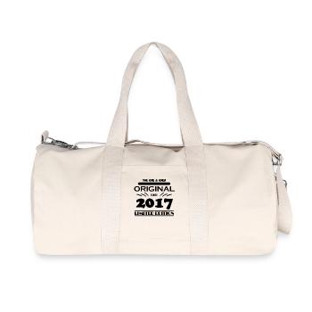 2017 - Year of construction 2017 - Vintage 2017 - Recycled Canvas Sports Bag by Stanley/Stella - natural - Front