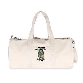 C’est drôle de dire que je n’aime pas les gens du matin... - Sac de sport en toile recyclée Stanley/Stella - blanc naturel - Devant