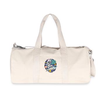 10th birthday - 10 years astronaut boy gift - Recycled Canvas Sports Bag by Stanley/Stella - natural - Front