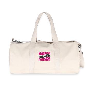On Wednesdays We Smash The Patriarchy - Recycled Canvas Sports Bag by Stanley/Stella - natural - Front