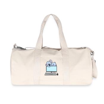 Koala Computer Nerd Programmierer Geschenk - Recycelte Canvas-Sporttasche von Stanley/Stella - Naturweiß - Vorne