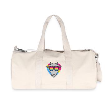 Pansexual Goat Heart Gift - Recycled Canvas Sports Bag by Stanley/Stella - natural - Front
