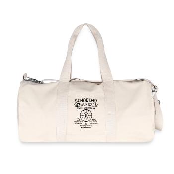 61. Geburtstag Schonend Behandeln Oldtimer Ist 61 - Recycelte Canvas-Sporttasche von Stanley/Stella - Naturweiß - Vorne