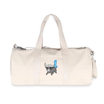 1 Jahre alt - 1. Geburtstag mit Tier Motiv - Recycelte Canvas-Sporttasche von Stanley/Stella - Naturweiß - Vorne
