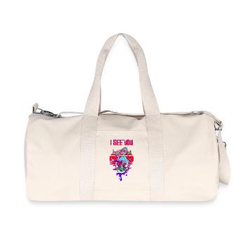 I see you Psychedelic Mushroom Eye - Recycled Canvas Sports Bag by Stanley/Stella - natural - Front